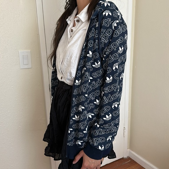 ADIDAS LOGO ZIP UP HOODIE - Picture 3 of 10